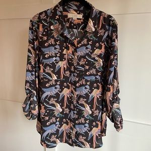 Print LOFT button down